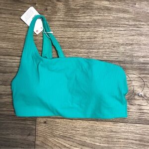 Lululemon Ribbed Nulu Asymmetrical Yoga Bra